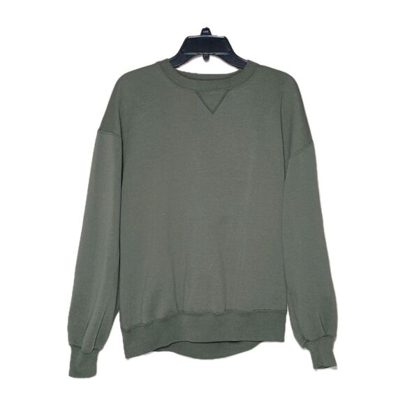 Vintage 90s BLANK RUSSELL ATHLETIC Crewneck Sweatshirt X-Large Green Made In Usa - Picture 13 of 16